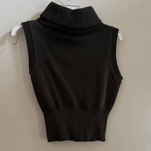 Zara Charcoal Ribbed Knit Sweater